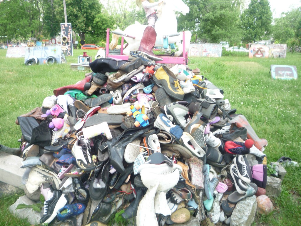 The Heidelberg Project: pile of shoes