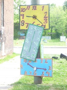 3 clocks at the Heidelberg Project